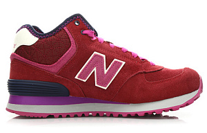 New Balance 574 Series Mid Retro Mid Top Pink/Red Women's 1 2581399