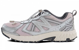 New Balance NB 410 Slip-Resistant Low-Top Retro Running Shoes Unisex Pink Silver