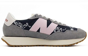 New Balance NB 237 Anti-Slip And Wear-Resistant Breathable Low-Top Running Shoes Unisex Beige Pink 1 2581970