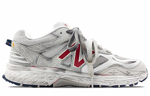 New Balance NB 510 Anti-Slip Wear-Resistant Breathable Lightweight Mid-Top Running Shoes Unisex White Gray Red 1 2583275