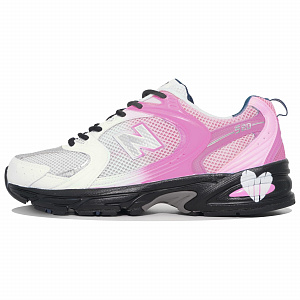New Balance NB 530 Anti-Slip And Wear-Resistant Breathable Low-Top Casual Running Shoes Unisex Black White Pink 1 2583330