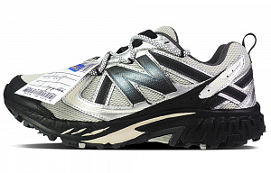 New Balance NB 410 Cushioning Anti-Slip Wear-Resistant Breathability Low-Top Casual Running Shoes Unisex Silver Black