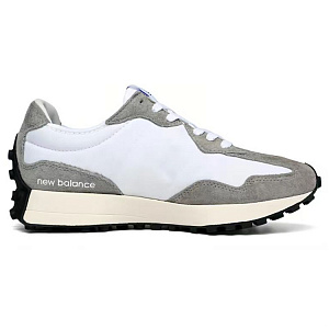 New Balance NB 327 Anti-Slip And Wear-Resistant Breathable Low-Top Running Shoes Unisex Gray White 1 2586642