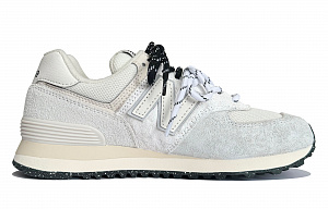 New Balance NB 574 Lightweight Low-Top Running Shoes Unisex Gray White 1 2589476