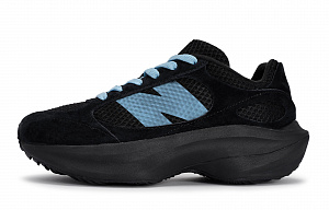 New Balance Warped Runner Anti-Slip Wear-Resistant Breathable Height Increasing Low-Top Running Shoes Unisex Black Blue 1 2590180
