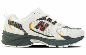 New Balance NB 530 Anti-Slip Wear-Resistant Low-Top Running Shoes Unisex White Black 1 2590458