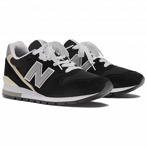 New Balance NB 996 Low Top Casual Running Shoes Unisex Black Silver 1 2590908