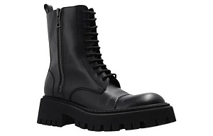 Balenciaga Tractor Zip Up Combat Boot Black Women's 1 2592272