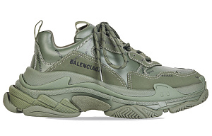 Balenciaga All Over Logo Triple S Green Black 1 2592310