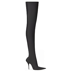 Balenciaga Knife 110mm Over The Knee Boots 'Black Matte Spandex' Women's 1 2592321
