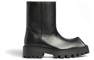 Balenciaga Rhino Booties 'Black Smooth Calfskin' Women's 1 2592708