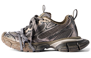 Balenciaga 3XL Sneaker Worn Out Sneakers 'Brown Mesh And Polyurethane'