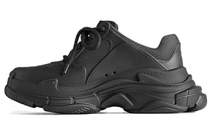 Balenciaga Triple S Low Top Casual Shoes Women's Black