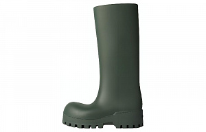 Balenciaga Bulldozer Rain Boots Women's Dark Green