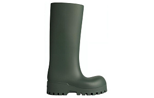 Balenciaga Bulldozer Rain Boots Women's Dark Green 1 2593070