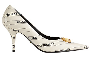 GUCCI x Balenciaga Knife The Hacker Project Collection Slim Heel High Heels 8cm Women's White 1 2593633