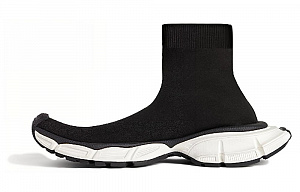 Balenciaga 3XL Sock Sneakers 'Black Recycled Knit' Women's
