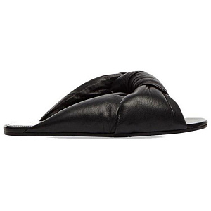 Balenciaga Drapy Flat Sandals 'Black' Women's 1 2594145