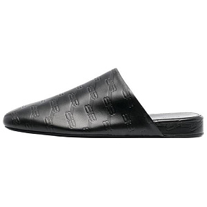 Balenciaga Leather Cosy Bb Mules 'Black'