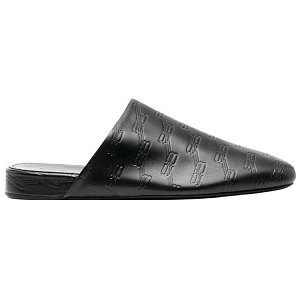 Balenciaga Leather Cosy Bb Mules 'Black' 1 2594157