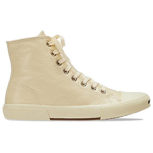 Balenciaga Paris High Top Sneakers 'Beige Leather And Beige Rubber' 1 2594177