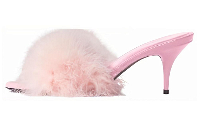 Balenciaga Boudoir 70mm Sandals 'Pink Feathers' Women's