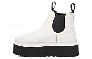 UGG Neumel Platform Chelsea Boot 'Pebbled White' Women's