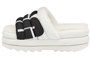UGG Maxi Slide Logo White Women's