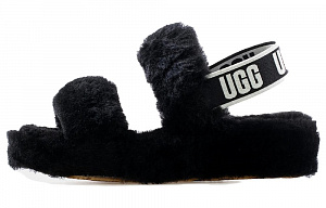 UGG Oh Yeah Thick Sole Sandals Black Women's