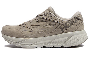 HOKA ONE ONE Clifton L Suede Simply Taupe Pumice Stone All Gender