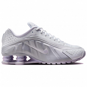 Nike Shox R4 White Metallic Platinum Barely Grape Women's 1 2600743