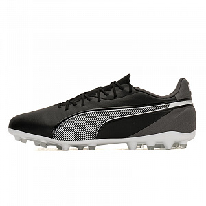 PUMA King Soccer Shoes Men's Black Gray White