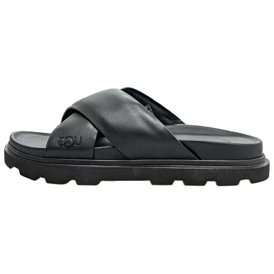 UGG Capitola Cross Slide Sandal Black