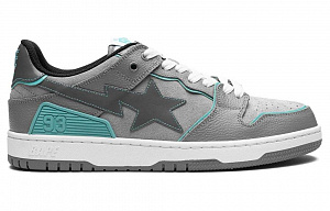 BAPE A BATHING APE Bape SK8 Sta Grey Turquoise 1 2601945
