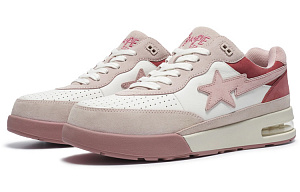 A BATHING APE ROAD STA 'Chalked Pastels' Stylish Skateboarding Shoes Men's Oxygen Pink 1 2601956