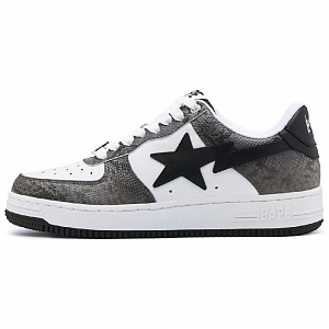 A BATHING APE Sta Black Snakeskin
