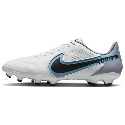 Nike Tiempo Legend 9 MG Rubber Short Studs Cushioned Anti Slip And Wear Resistant Lightweight Soccer Shoes Men's White