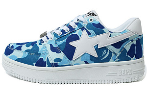 BAPE A BATHING APE Bape Sta Low ABC Camo 20th Anniversary Blue