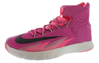 Nike Air Zoom Generation Zoom Hyperrev Cushioning Wear-Resistant High-Top Basketball Shoes Men's Pink