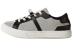 HERMES Kelly Low Top Stylish Skateboarding Shoes Women's Gray Black