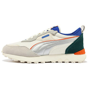 PUMA Rider FV Low Top Casual Shoes Unisex Beige Silver Gray