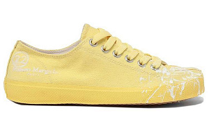 Maison Margiela Tabi Paint Low top Stylish Skateboarding Shoes Women's Yellow 1 2603018