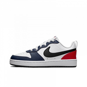 Nike Court Borough Slip Resistant Low Top Skateboard Shoes Unisex White Blue Red