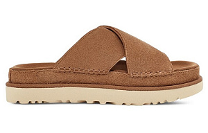 UGG Goldenstar Cross Slide 'Chestnut' Women's 1 2603198