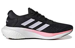Adidas Supernova 2 Breathable And Lightweight Low Top Running Shoes Women's Black White Pink 1 2603522