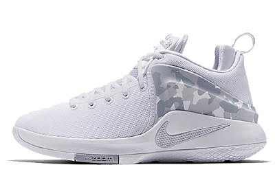 Nike Zoom Witness LBJ Slip-Resistant Breathable Low-Top Performance Basketball Shoes Men's Wolf Gray
