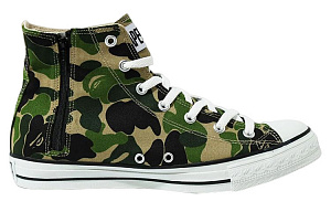 A BATHING APE ABC Camo APE STA HI Stylish Skateboarding Shoes Men's Green 1 2604241