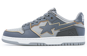 BAPE A BATHING APE Bape SK8 Sta White Silver Grey