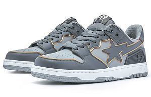 BAPE A BATHING APE Bape SK8 Sta White Silver Grey 1 2604382