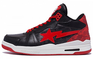 A BATHING APE Clutch Sta SK8 Mid-Top Casual Shoes Men's Black Red